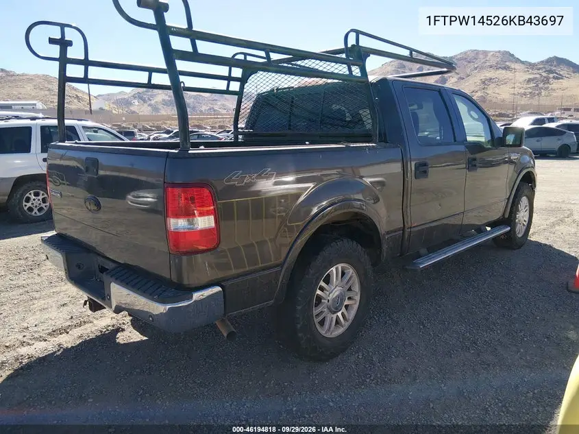 2006 FORD F-150 VIN 1FTPW14526KB43697 — фото 4