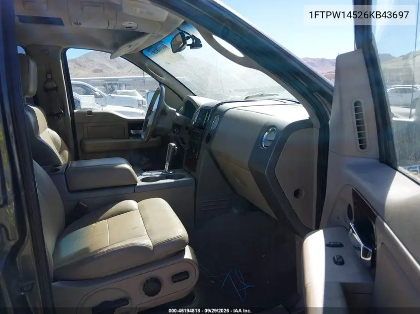 2006 FORD F-150 VIN 1FTPW14526KB43697 — фото 5