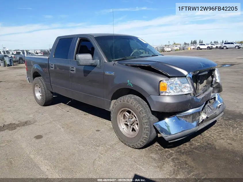 FORD F-150 2006, VIN 1FTRW12W96FB42205