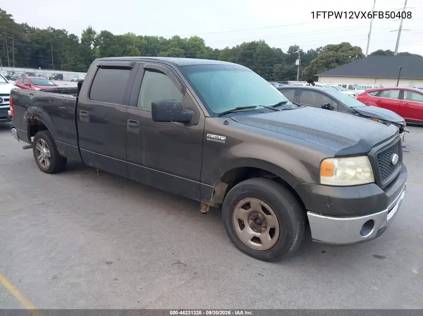 FORD F-150 2006, VIN 1FTPW12VX6FB50408