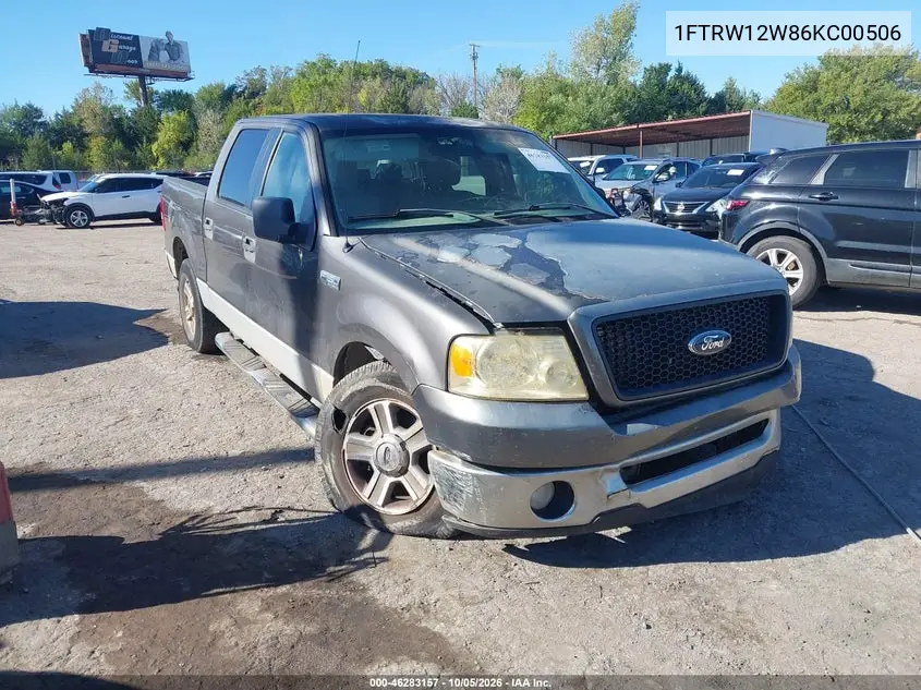 FORD F-150 2006, VIN 1FTRW12W86KC00506