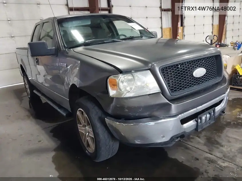 FORD F-150 2006, VIN 1FTRX14W76NA48002