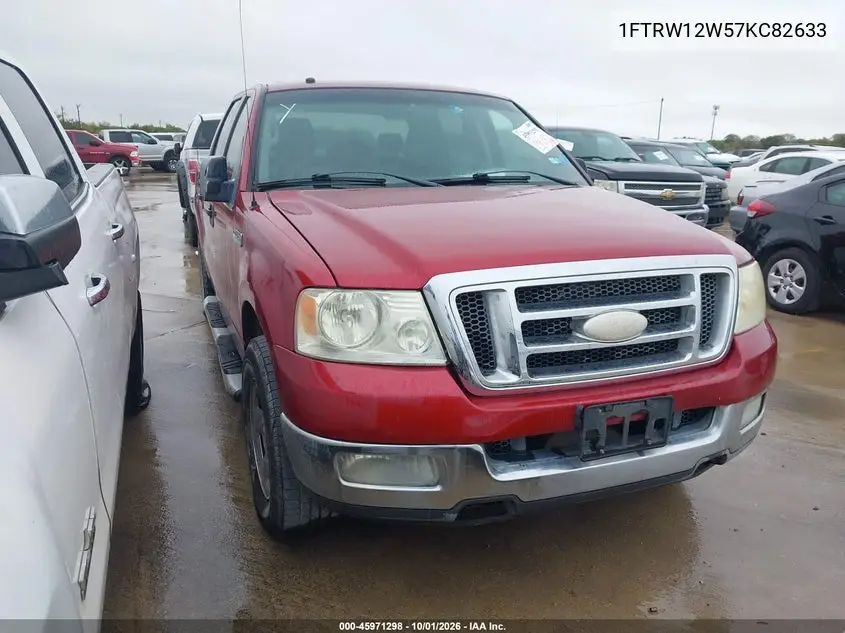 FORD F-150 2007, VIN 1FTRW12W57KC82633