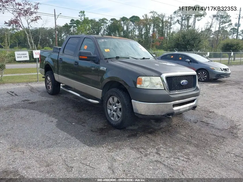 FORD F-150 2007, VIN 1FTPW14V17KB32353