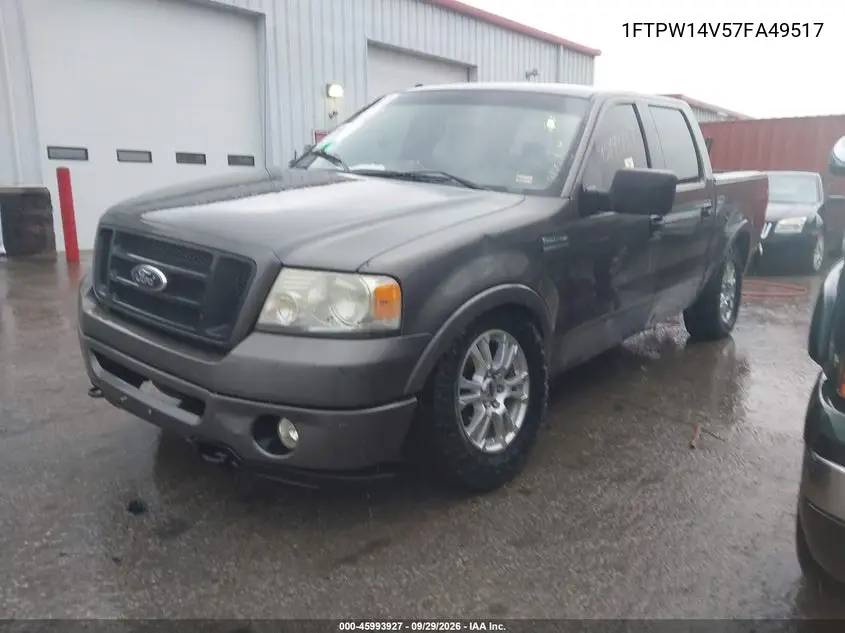 2007 FORD F-150 VIN 1FTPW14V57FA49517 — фото 2