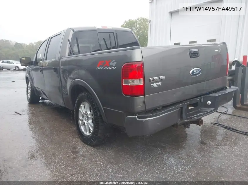 2007 FORD F-150 VIN 1FTPW14V57FA49517 — фото 3