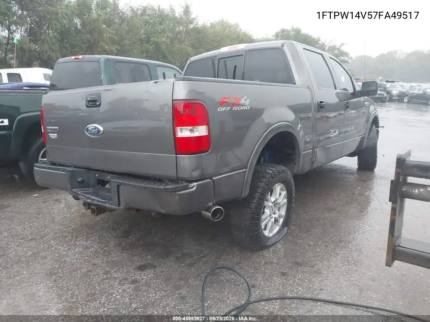 2007 FORD F-150 VIN 1FTPW14V57FA49517 — фото 4