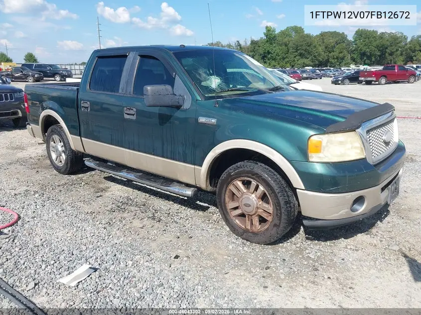 FORD F-150 2007, VIN 1FTPW12V07FB12672