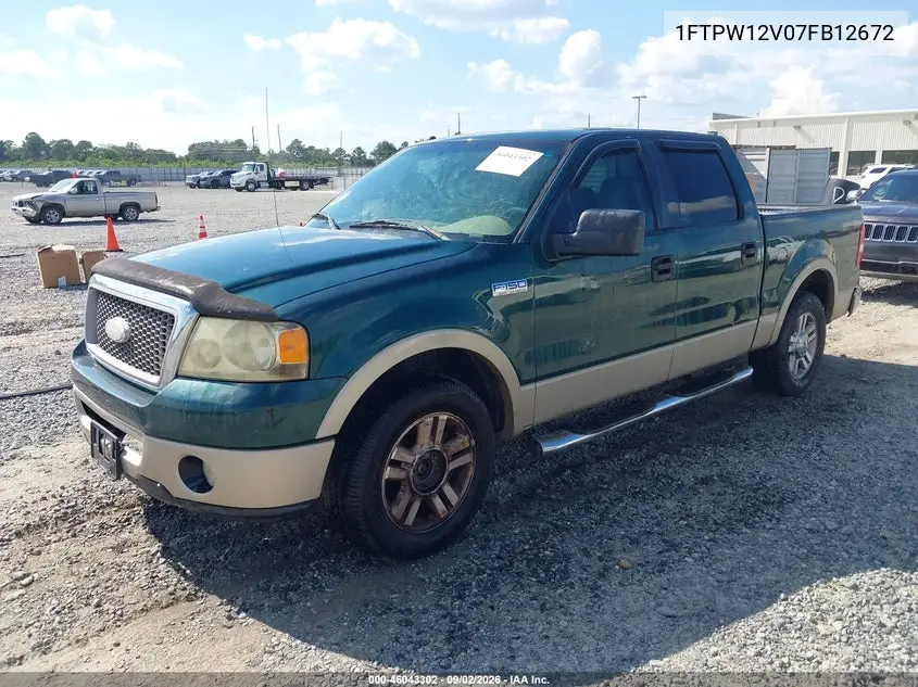 2007 FORD F-150 VIN 1FTPW12V07FB12672 — фото 2