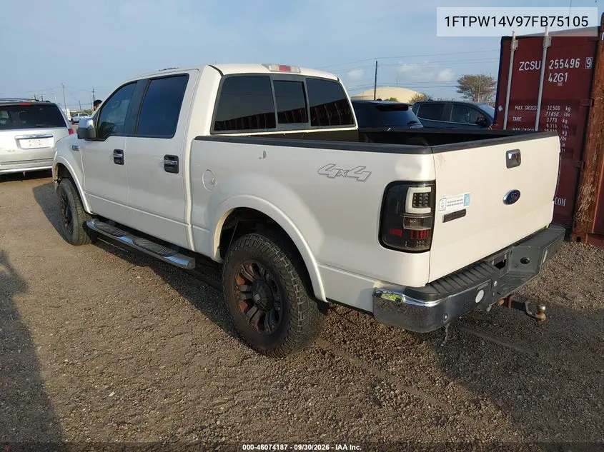 2007 FORD F-150 VIN 1FTPW14V97FB75105 — фото 3