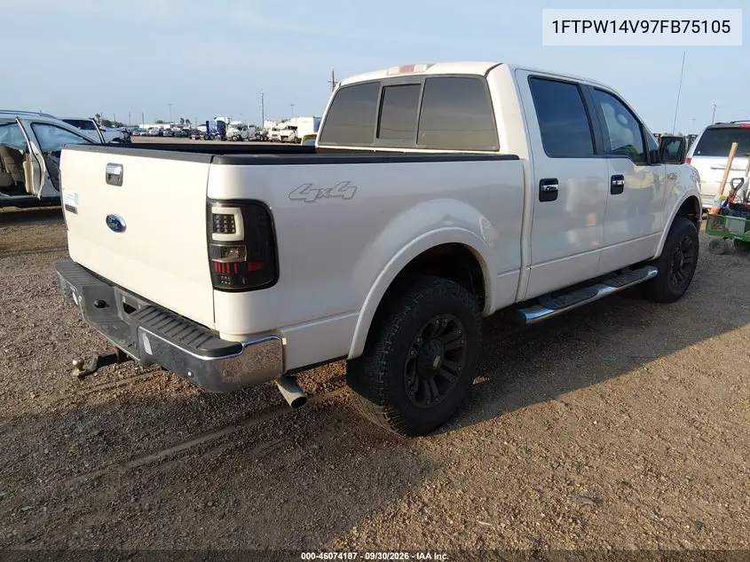 2007 FORD F-150 VIN 1FTPW14V97FB75105 — фото 4