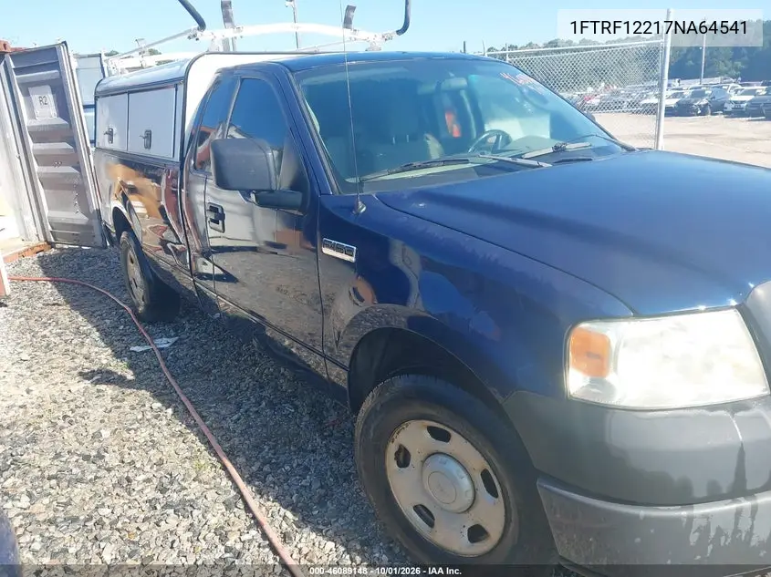 FORD F-150 2007, VIN 1FTRF12217NA64541
