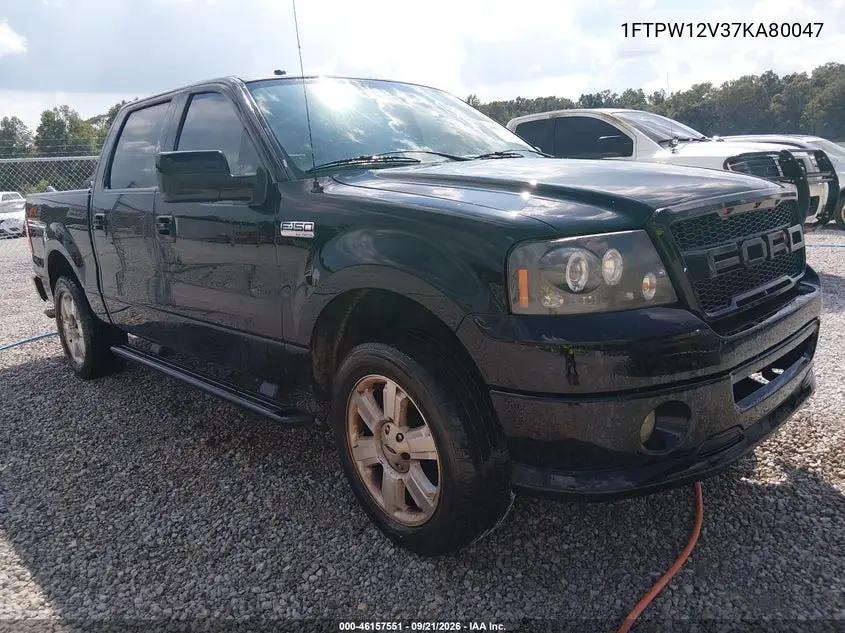 FORD F-150 2007, VIN 1FTPW12V37KA80047