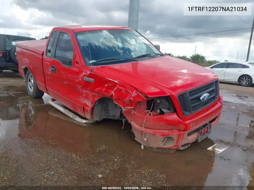 FORD F-150 2007, VIN 1FTRF12207NA21034