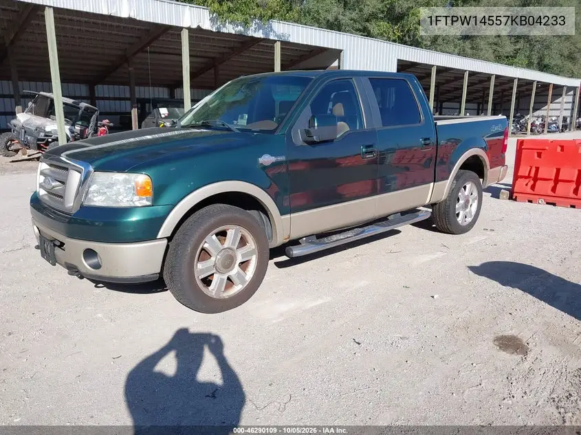 2007 FORD F-150 VIN 1FTPW14557KB04233 — фото 2