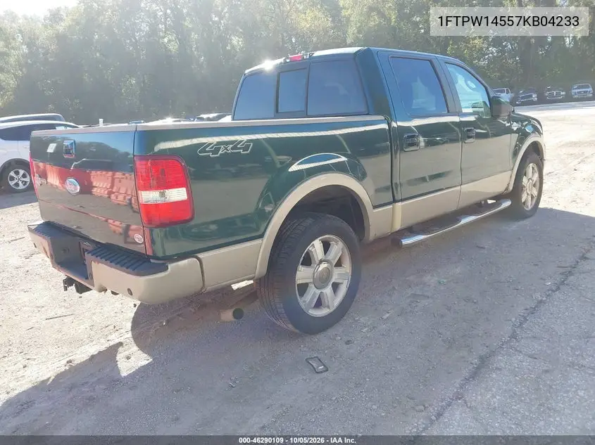 2007 FORD F-150 VIN 1FTPW14557KB04233 — фото 4