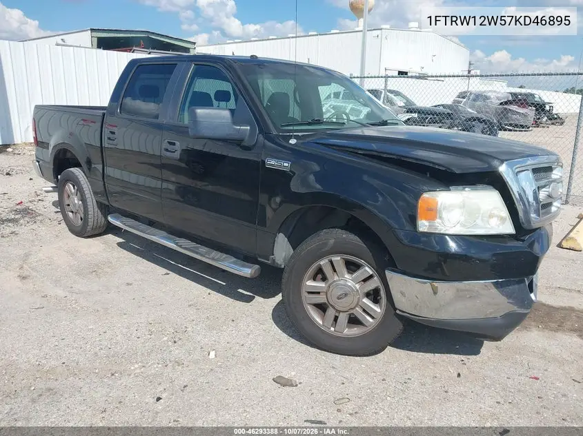 FORD F-150 2007, VIN 1FTRW12W57KD46895