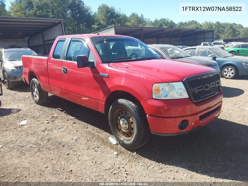 FORD F-150 2007, VIN 1FTRX12W07NA58522