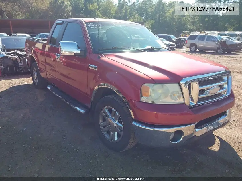 FORD F-150 2007, VIN 1FTPX12V77FA63421