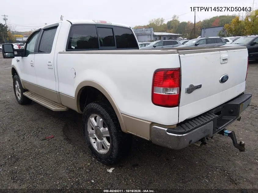 2007 FORD F-150 VIN 1FTPW14527KD50463 — фото 3