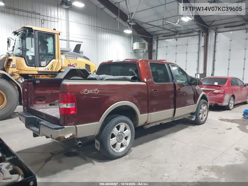 2007 FORD F-150 VIN 1FTPW14V07KC39605 — фото 4