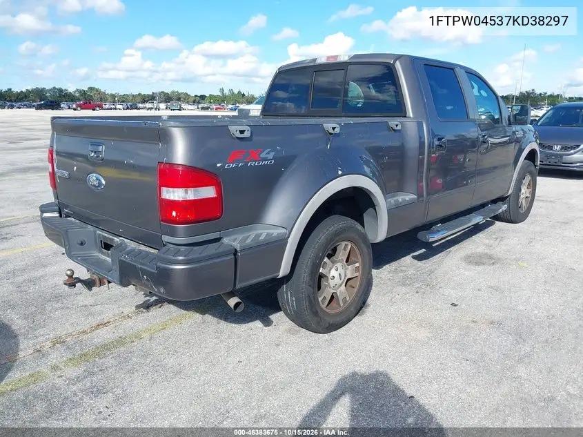FORD F-150 2007, VIN 1FTPW04537KD38297
