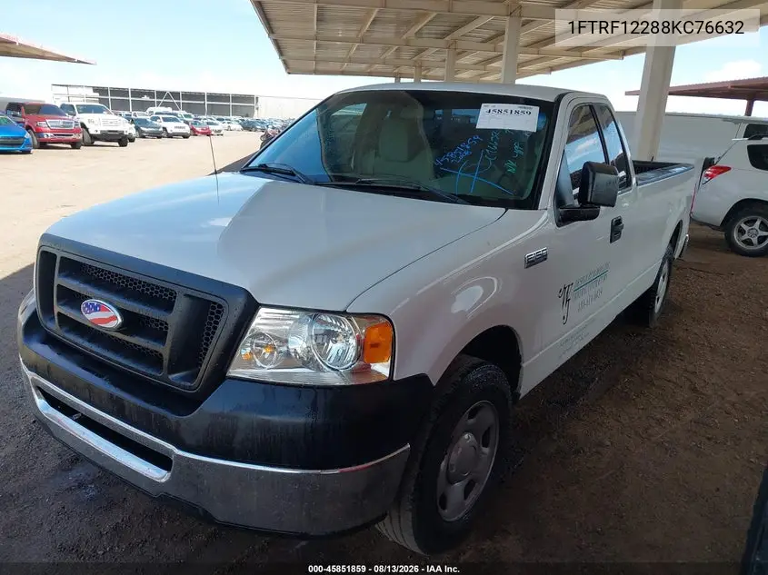 2008 FORD F-150 VIN 1FTRF12288KC76632 — фото 2