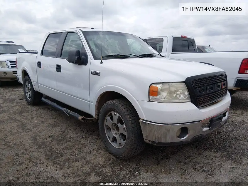 FORD F-150 2008, VIN 1FTPW14VX8FA82045