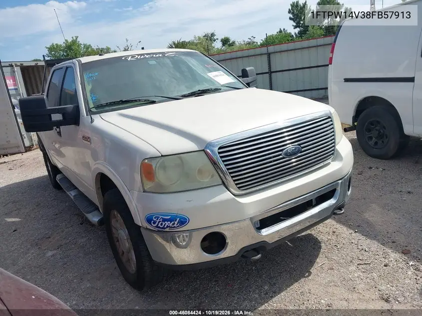 FORD F-150 2008, VIN 1FTPW14V38FB57913