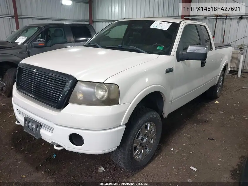 2008 FORD F-150 VIN 1FTPX14518FA27691 — фото 2