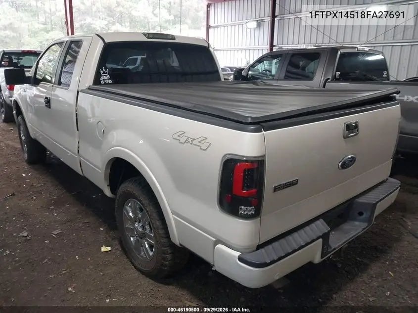 2008 FORD F-150 VIN 1FTPX14518FA27691 — фото 3