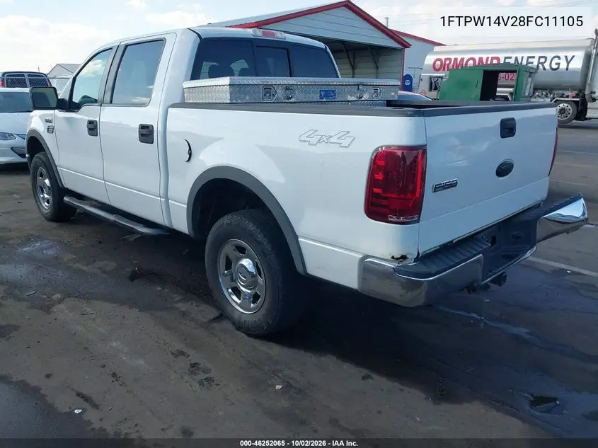 2008 FORD F-150 VIN 1FTPW14V28FC11105 — фото 3