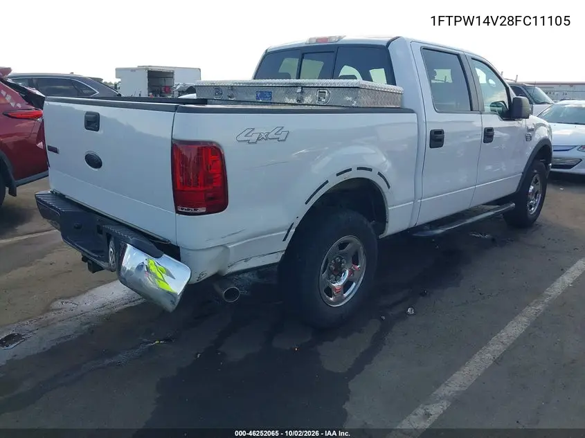 2008 FORD F-150 VIN 1FTPW14V28FC11105 — фото 4