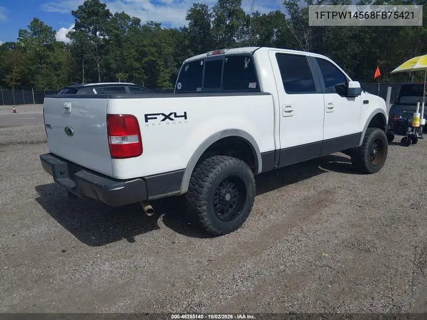 2008 FORD F-150 VIN 1FTPW14568FB75421 — фото 4