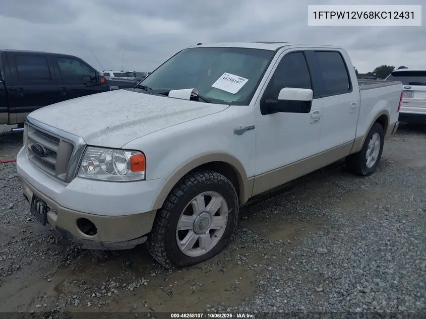2008 FORD F-150 VIN 1FTPW12V68KC12431 — фото 2