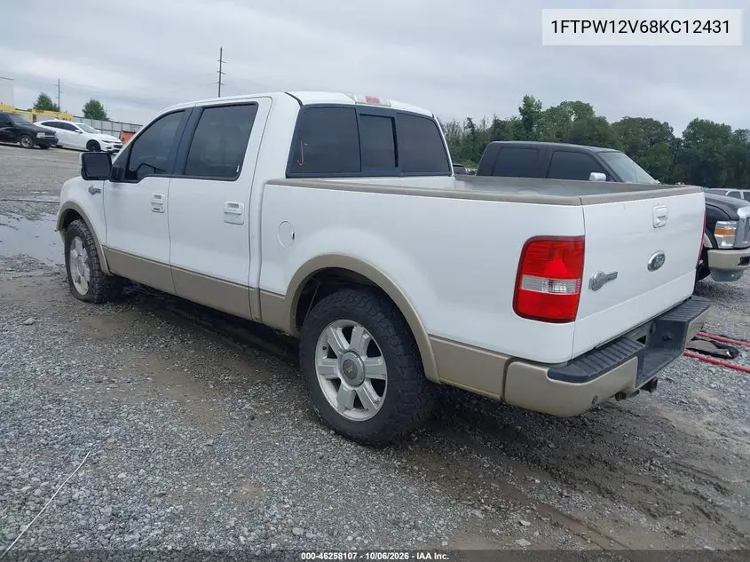2008 FORD F-150 VIN 1FTPW12V68KC12431 — фото 3