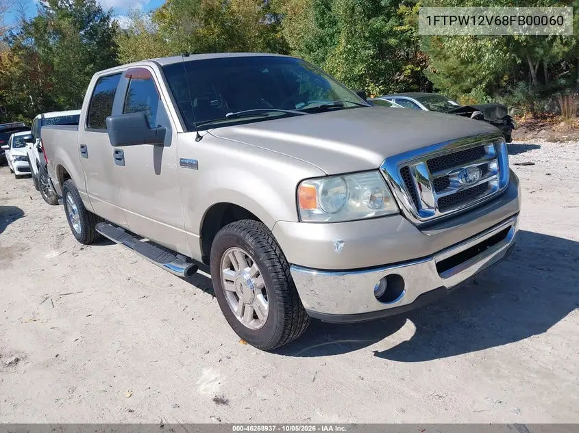 FORD F-150 2008, VIN 1FTPW12V68FB00060