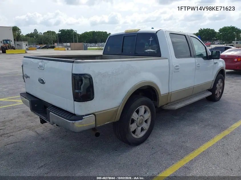 2008 FORD F-150 VIN 1FTPW14V98KE71623 — фото 4