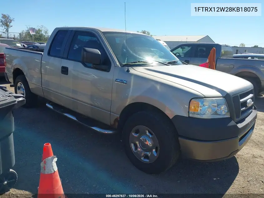 FORD F-150 2008, VIN 1FTRX12W28KB18075