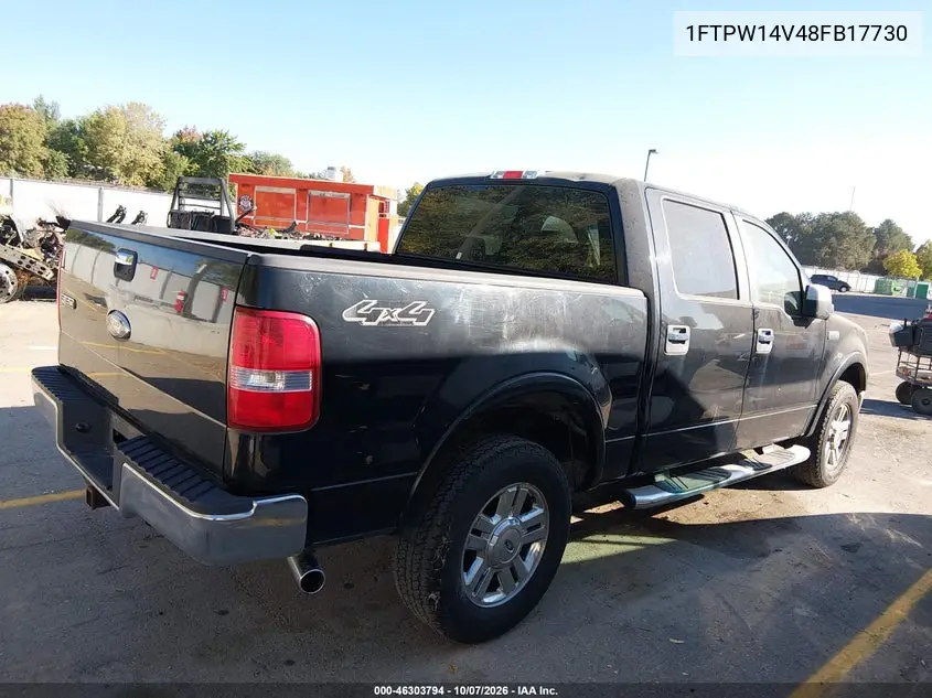 2008 FORD F-150 VIN 1FTPW14V48FB17730 — фото 4