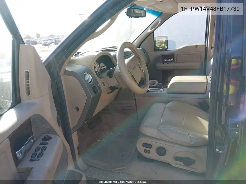 2008 FORD F-150 VIN 1FTPW14V48FB17730 — фото 5