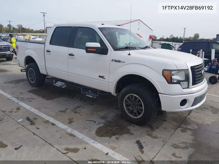 FORD F-150 2008, VIN 1FTPX14V28FB69192