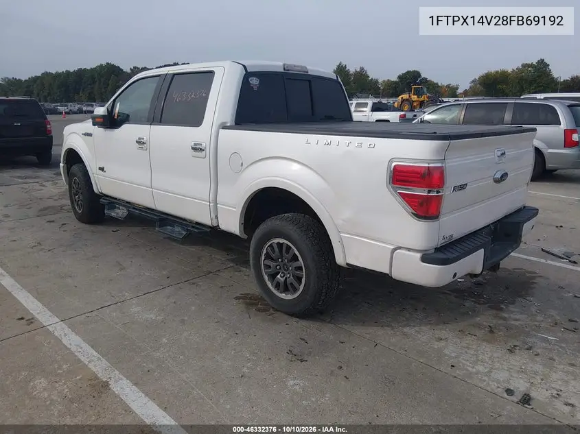 2008 FORD F-150 VIN 1FTPX14V28FB69192 — фото 3