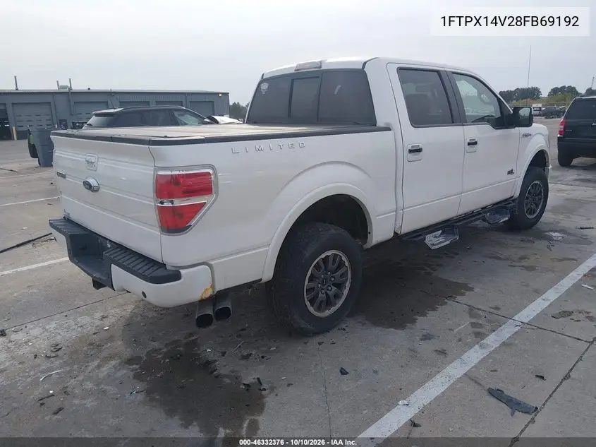 2008 FORD F-150 VIN 1FTPX14V28FB69192 — фото 4