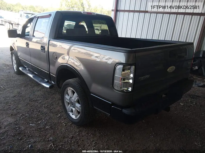 2008 FORD F-150 VIN 1FTPW14V08KD62581 — фото 3