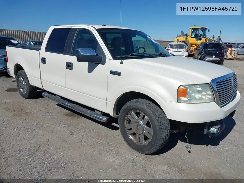 FORD F-150 2008, VIN 1FTPW12598FA45720