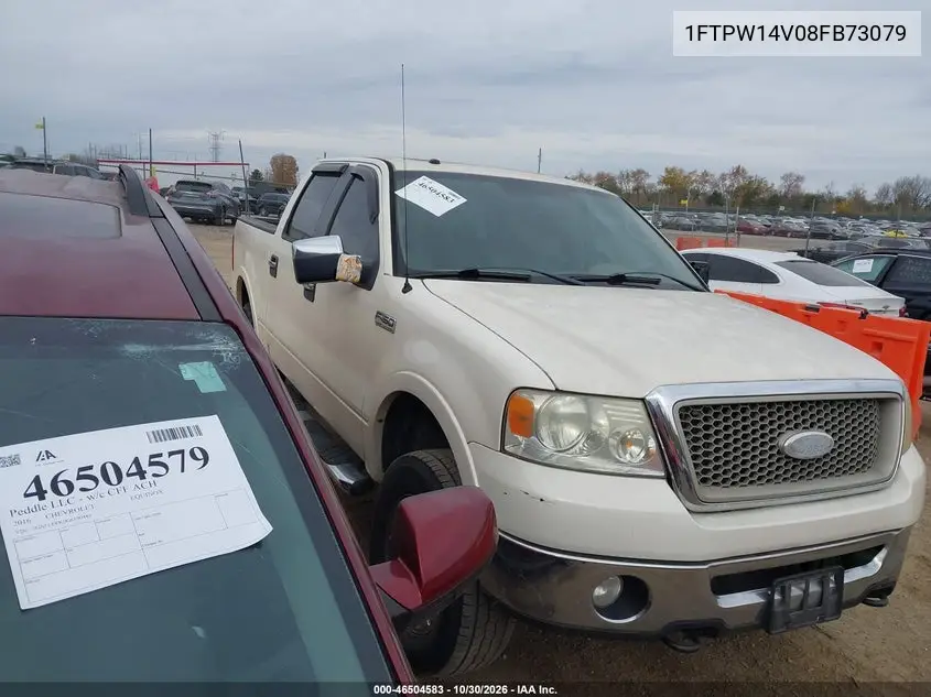 FORD F-150 2008, VIN 1FTPW14V08FB73079