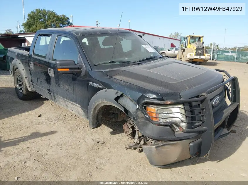 FORD F-150 2009, VIN 1FTRW12W49FB47929