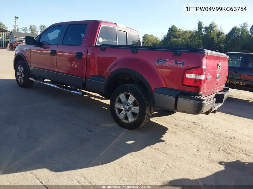 2009 FORD F-150 VIN 1FTPW04V99KC63754 — фото 3