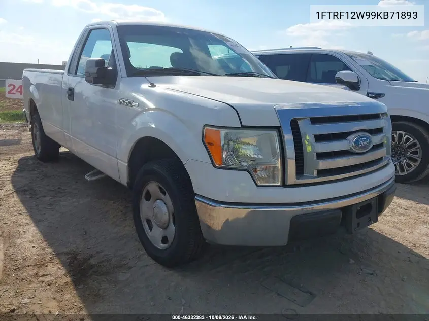 FORD F-150 2009, VIN 1FTRF12W99KB71893